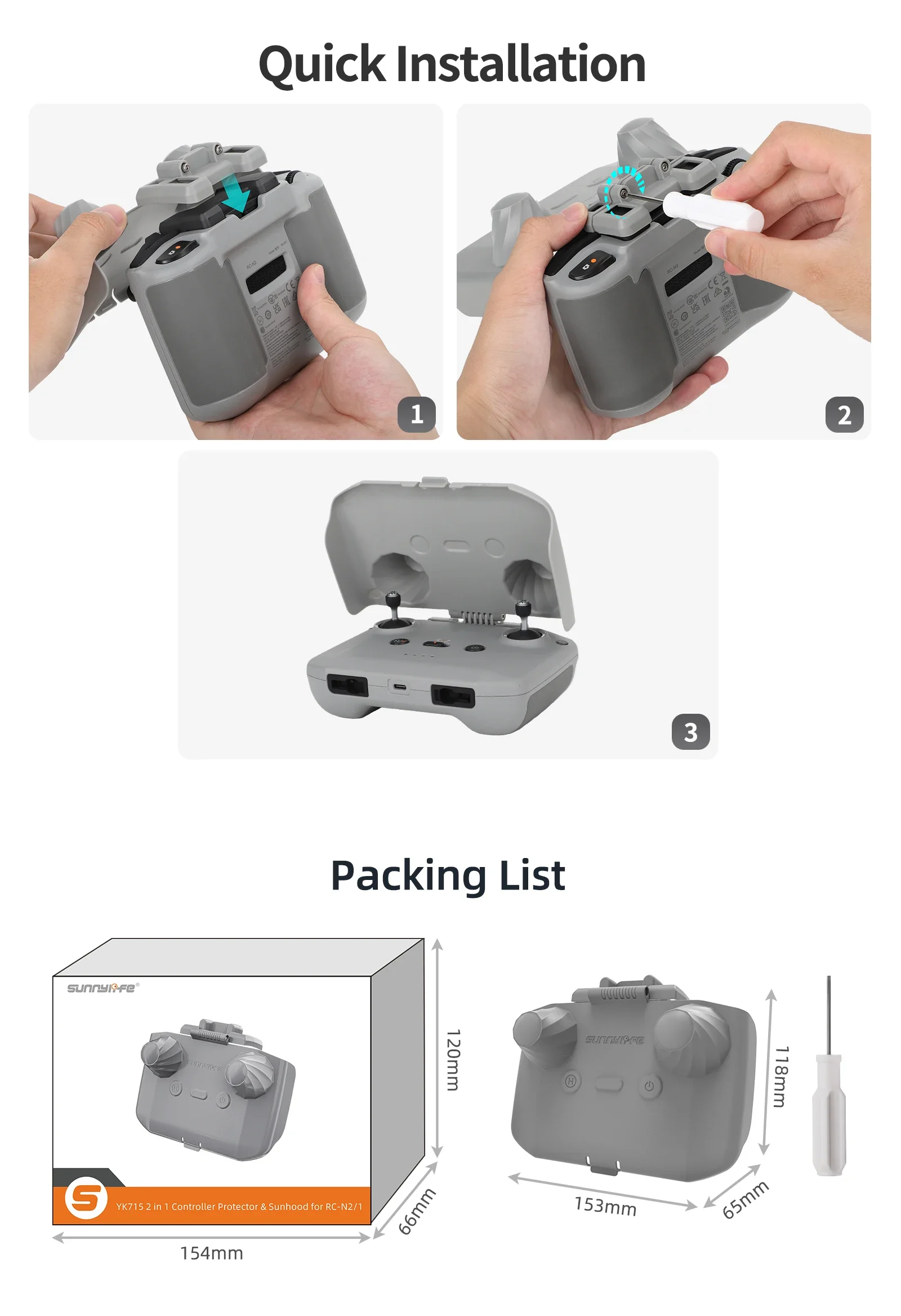 2-in-1-Controller-Schutz SunHo – Dji Drone Mini 3 Bewertung und Preis
