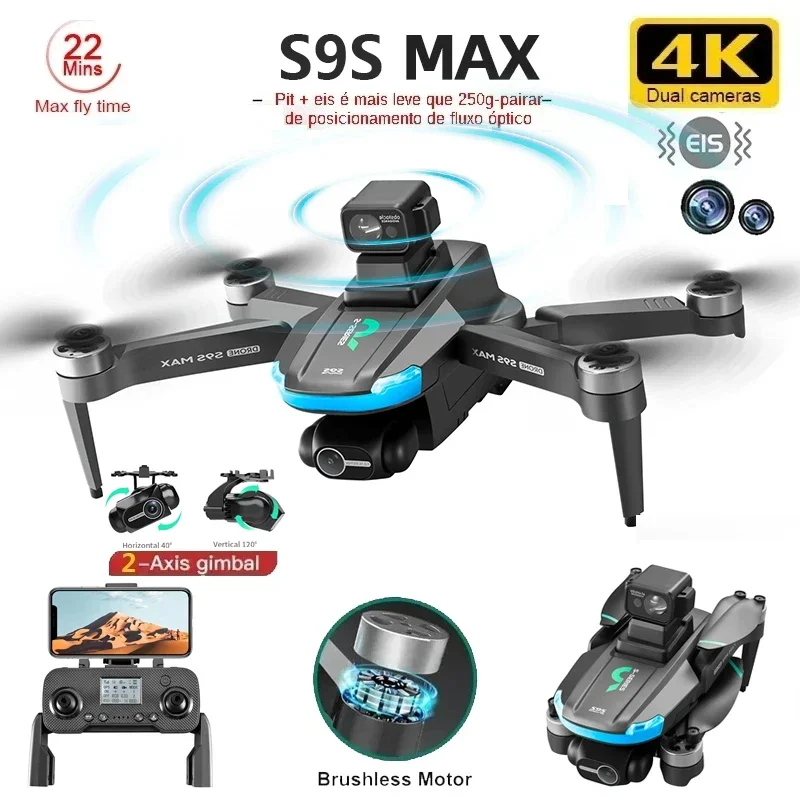 NEUE S9S MAX MINI Drone 4K 2-A – Drone Gimbal Brushless Bewertung und Preis